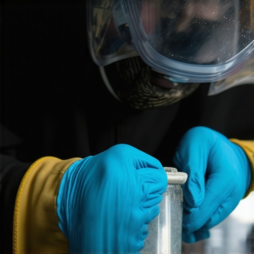 Technician performing a windshield chip repair with precision