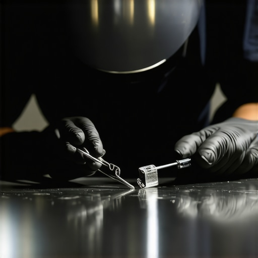 Technician repairing windshield chip with advanced tools