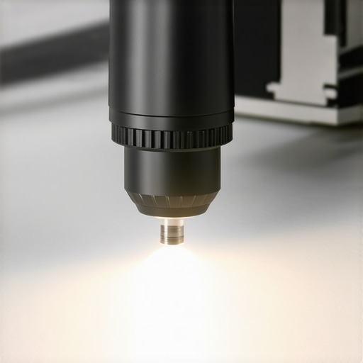 Technician using a UV LED lamp to cure auto glass resin during a mobile repair session.