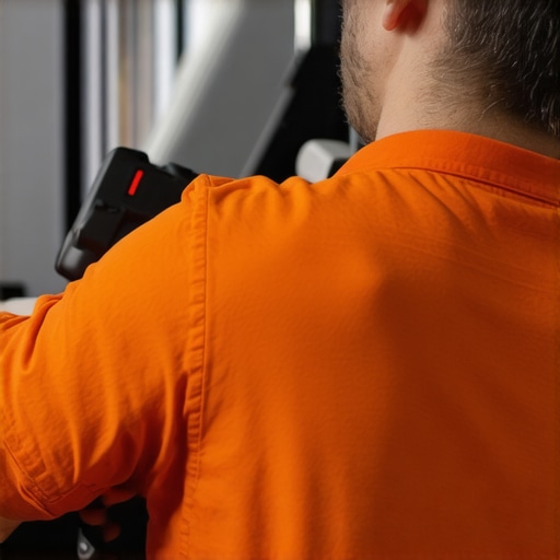 Technician applying UV resin curing with portable light at customer's location