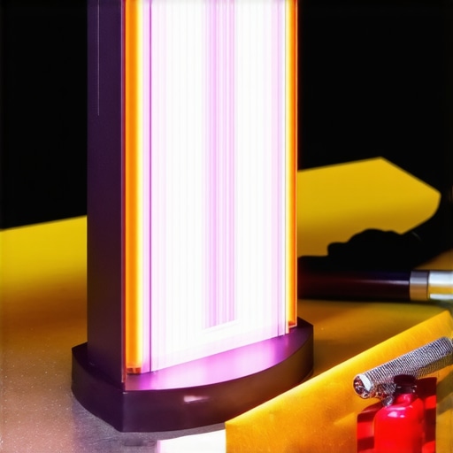 Precision Auto Glass Repair Tools A technician using a UV curing lamp during windshield repair