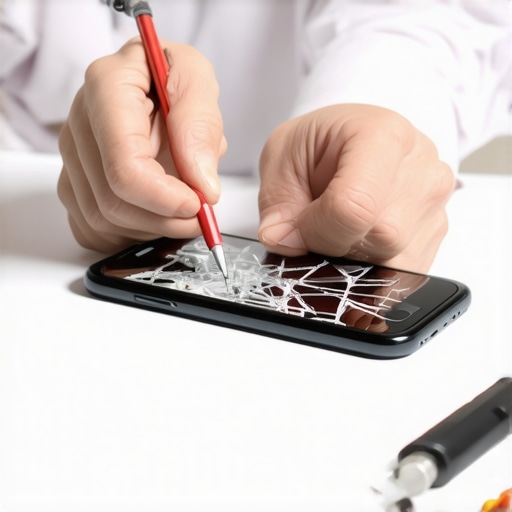 The best way to handle a shattered phone screen at work