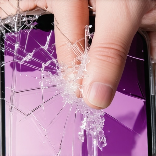 The danger of putting a heavy weight on a cracked screen
