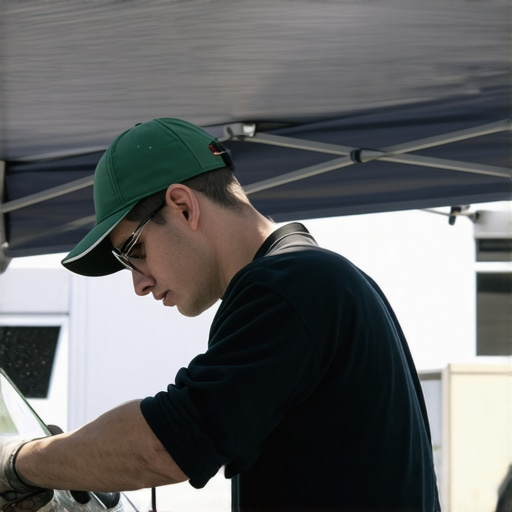 Why mobile glass installers need a shaded spot to work