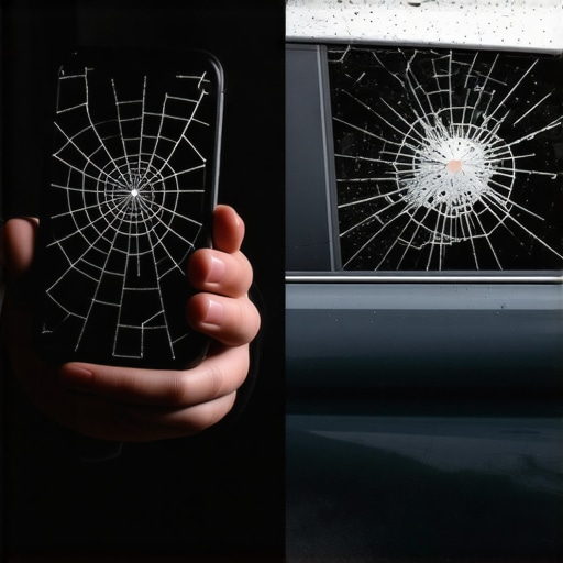 Why mobile repair is safer than driving with a spiderweb crack