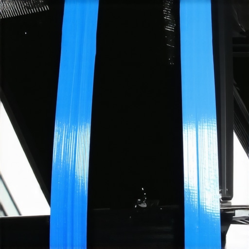 Why your mobile tech uses blue tape on your windshield