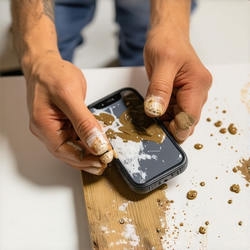 How to clean a phone that was dropped in mud
