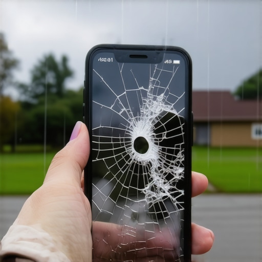 The hidden risk of using a cracked phone screen in the rain