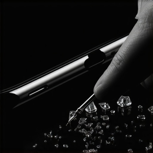 How to safely remove glass shards from a tablet charging port
