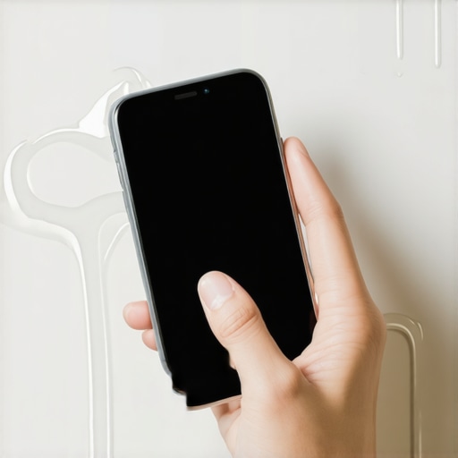 What happens if you use your device while the adhesive is still setting