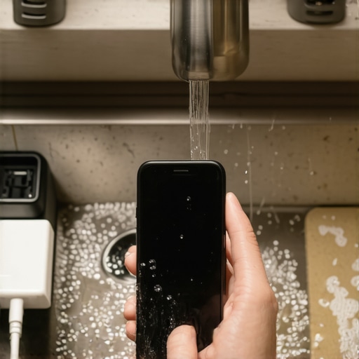 What to do when your phone falls in the sink while connected to a charger