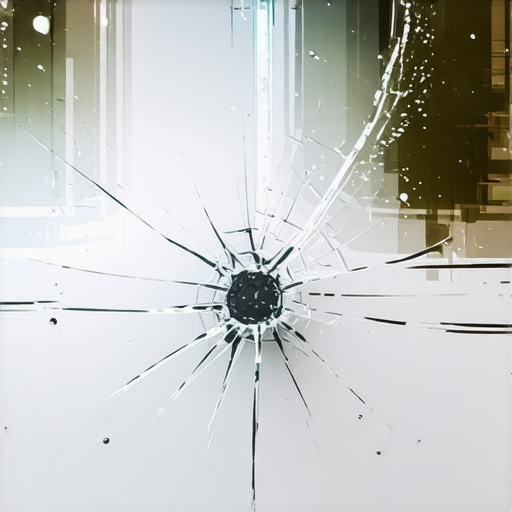 Why some windshield chips look silver or black from the inside