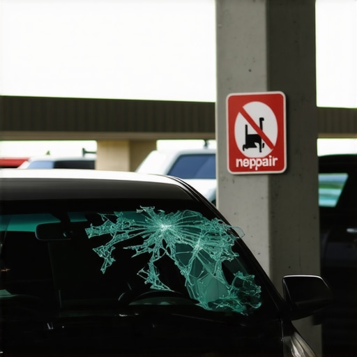 Why we won't fix your windshield in a parking garage