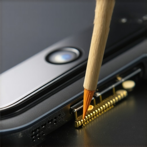 How to clean a charging port without bending the pins