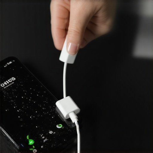 How to handle a phone that got wet while it was plugged into a wall