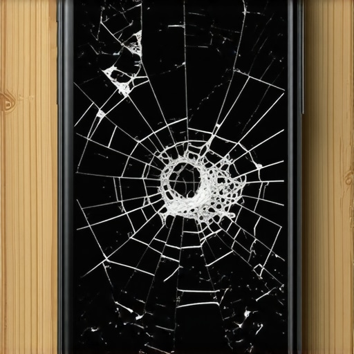 How to handle a shattered phone screen that is shedding glass