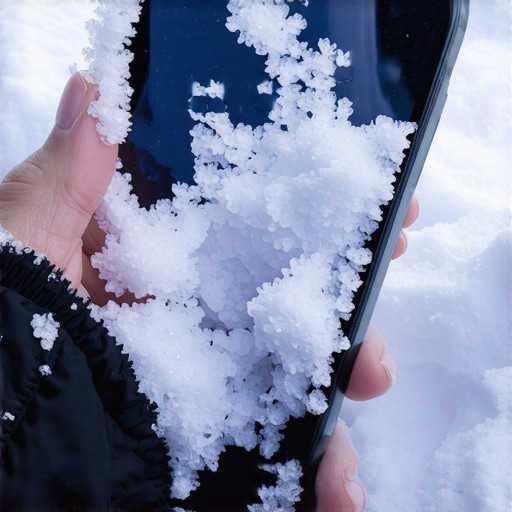 How to handle a smartphone that fell in the snow