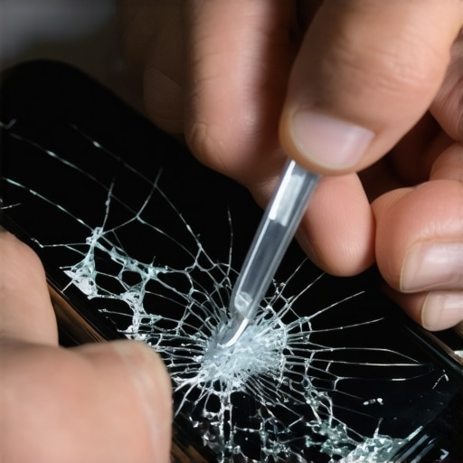 How to safely remove a tempered glass protector that is shattered