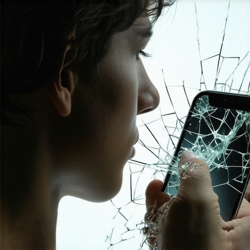The danger of using a cracked phone near your ear