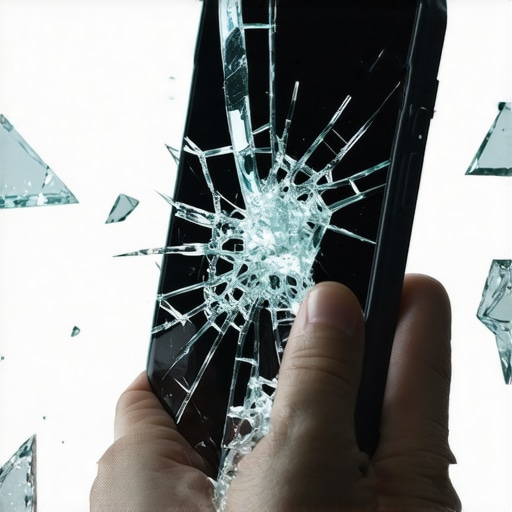 The risk of using a phone with a shattered back glass
