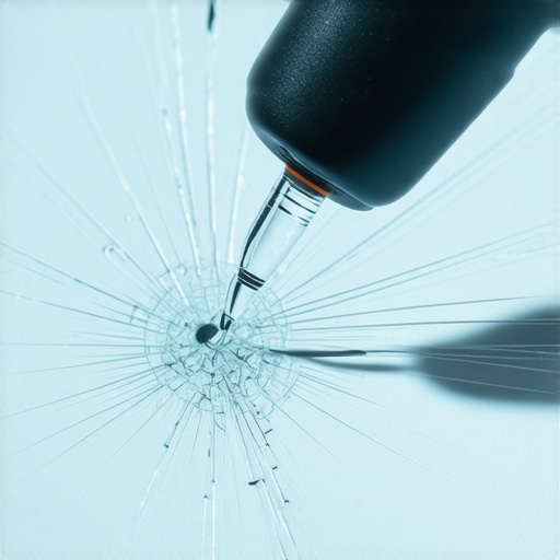 The specific resin that stops a windshield crack from spreading