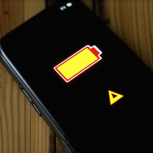 The specific sound of a phone battery that's starting to fail