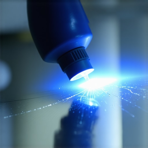 Why your mobile glass tech uses a blue light on your car