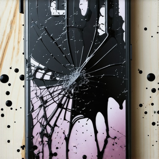 Why your phone screen has black ink-like spots after a fall