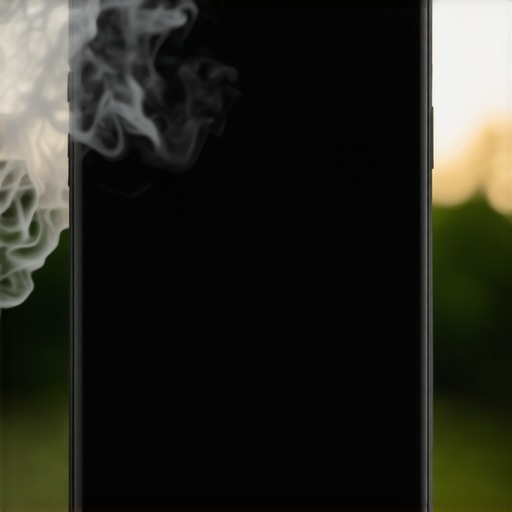 Why your phone screen smells like burnt rubber after a short